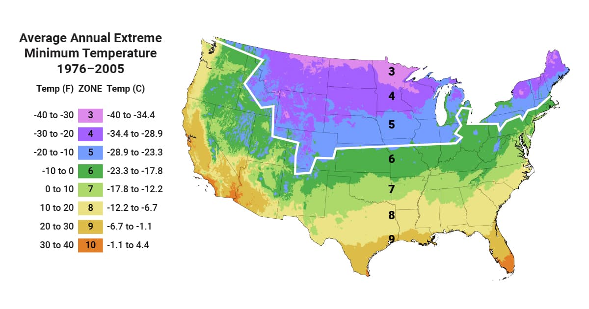美国农业部的地图