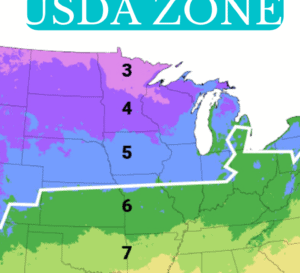 美国农业部美国大陆植物耐寒区地图